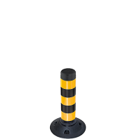 <u>Traffic-Line Flexible FlexPin 460mm Yellow and Black Plastic Post with SBR Rubber Base</u>